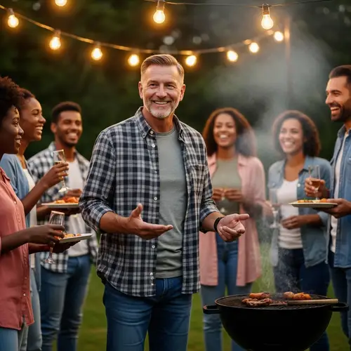 Middle-Aged Caucasian Male with Friendly Smile | Casual Setting