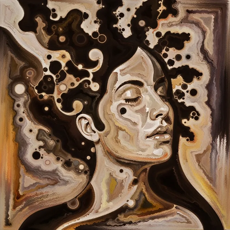 Vibrant Abstract Portrait Art