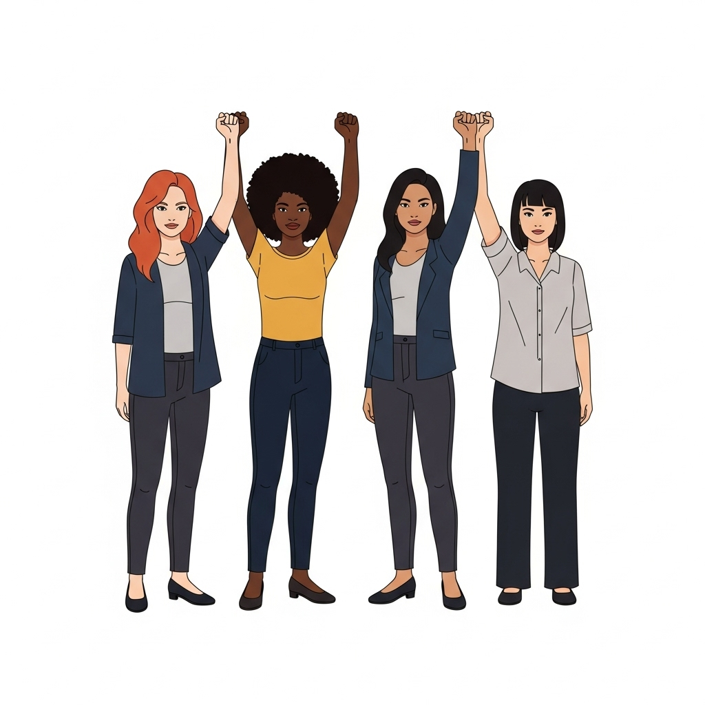 Empowering Women: Feminist Illustration and Unity | AI Art