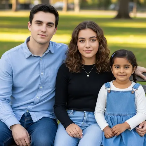 Three Siblings Enjoying a Park Day