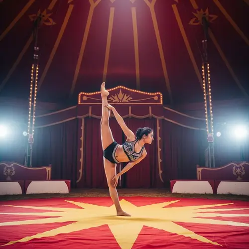 South Asian Female Contortionist Performance | Circus Aesthetics