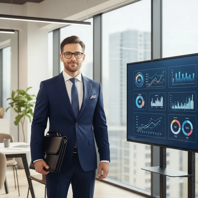 Male MBA Strategy Professional at Modern Business Setting