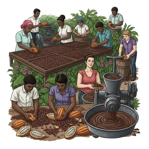 Cocoa Manufacturing to Cocoa Liquor Process