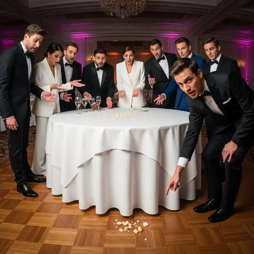 Wedding Cake Gone: Confusion at the Empty Table