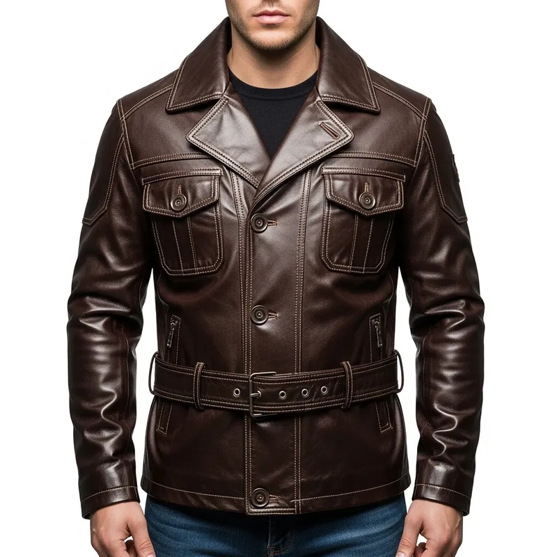 Stylish Leather Jacket for Men - Premium Quality Craftsmanship