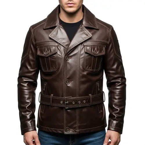 High-Quality Leather Jacket for Men - Stylish & Rugged