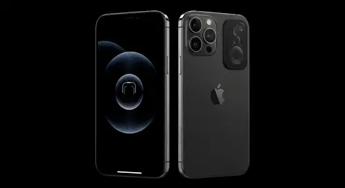 iPhone 15 Front and Back View | Futuristic Smartphone Design