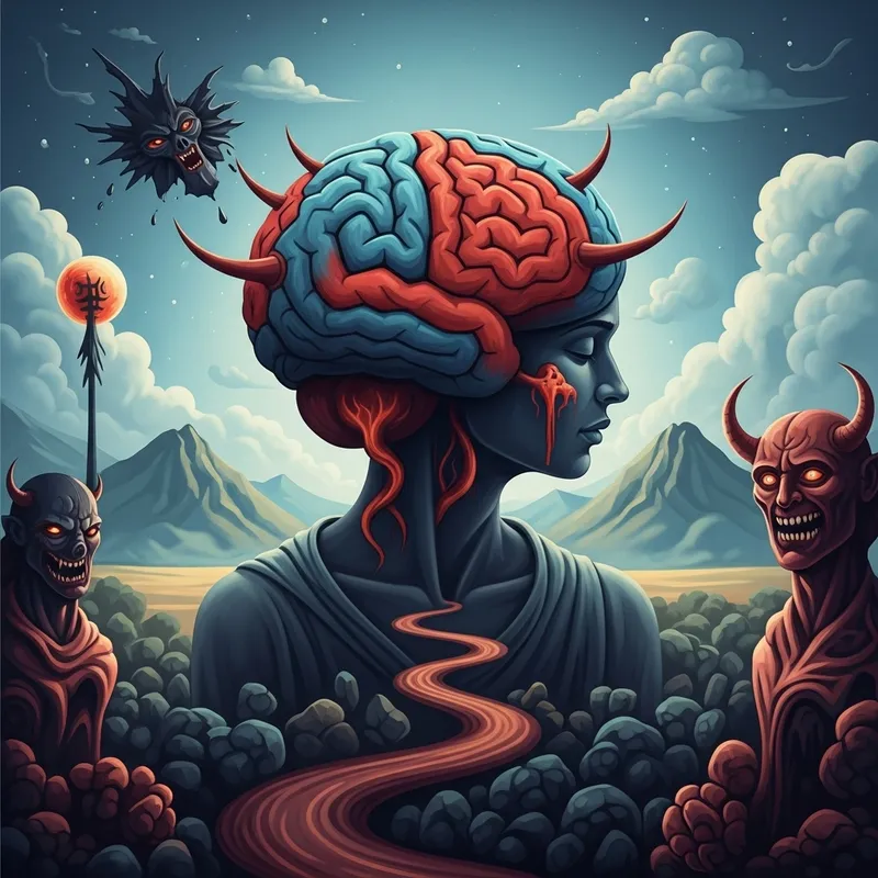 Journey to Recovery: Surrealistic Battle Within | Dali Inspired