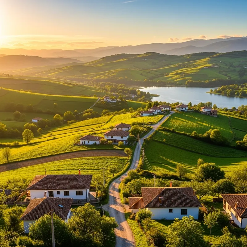 Tranquil Sunset in Serene Countryside | Province Photos