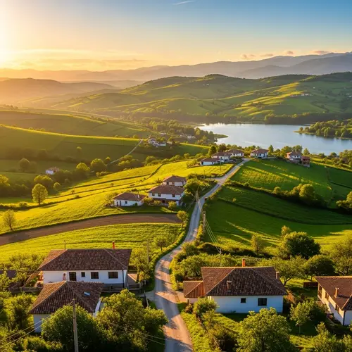 Tranquil Sunset in Idyllic Countryside | Province Photography