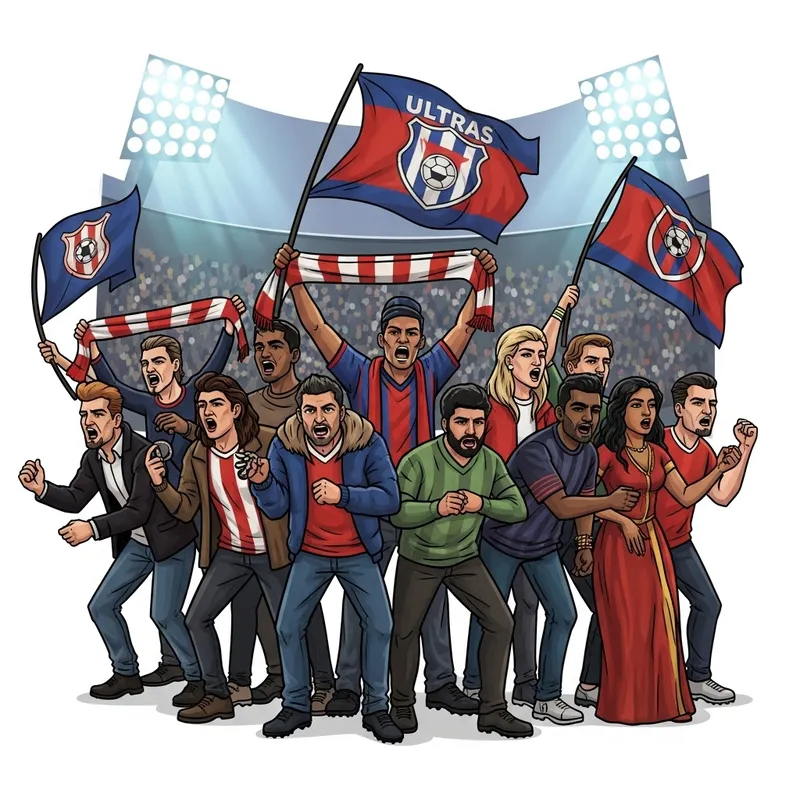 Energetic Football Ultras Chanting in Unity | Fans Diversity Energetic Football Ultras Chanting in Unity | Fans Diversity