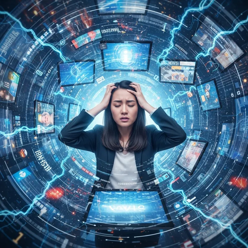 Mia's Struggle in a Chaotic Digital World