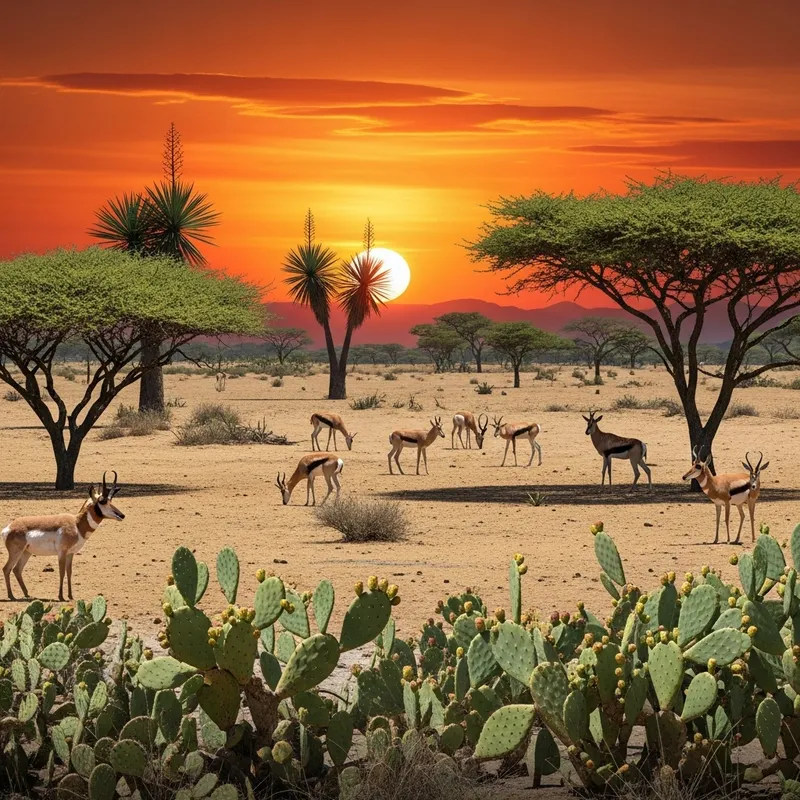 Dry Tropical Environment of Africa and America