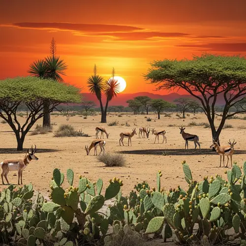 Dry Tropical Environment of Africa and America