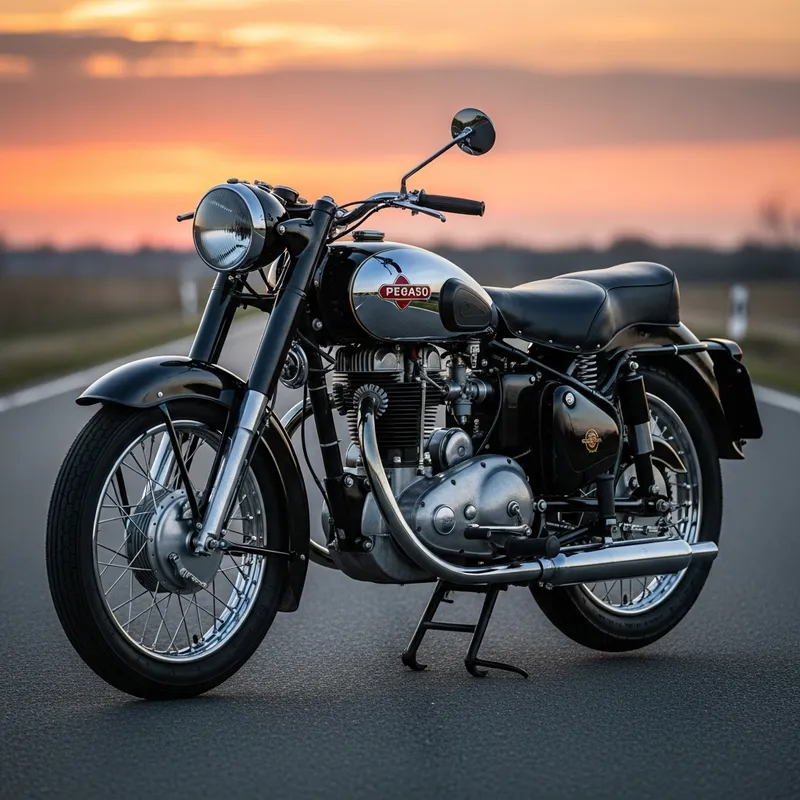 Vintage Pegaso Bike in Black | Mid-20th Century Design