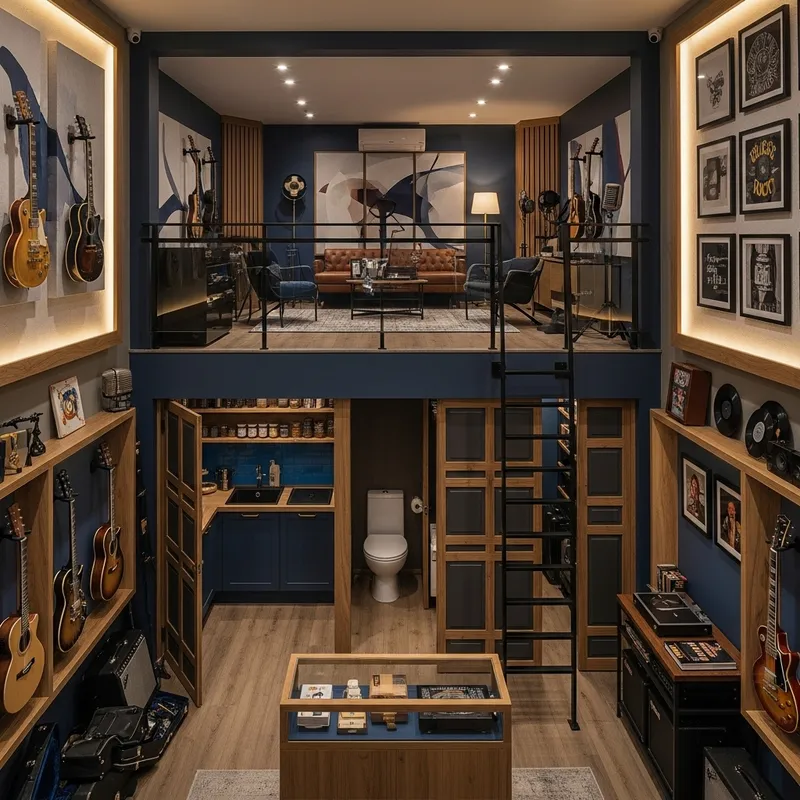 Unique Fender Guitar Shop Design | Creative Musical Theme