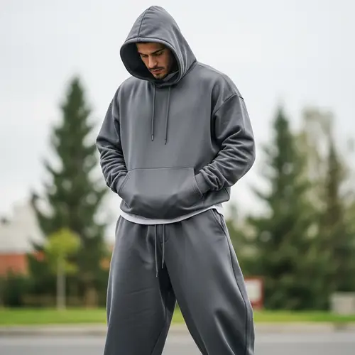 Men's Oversized Sport Suit with Hoodie | Athletic Comfort