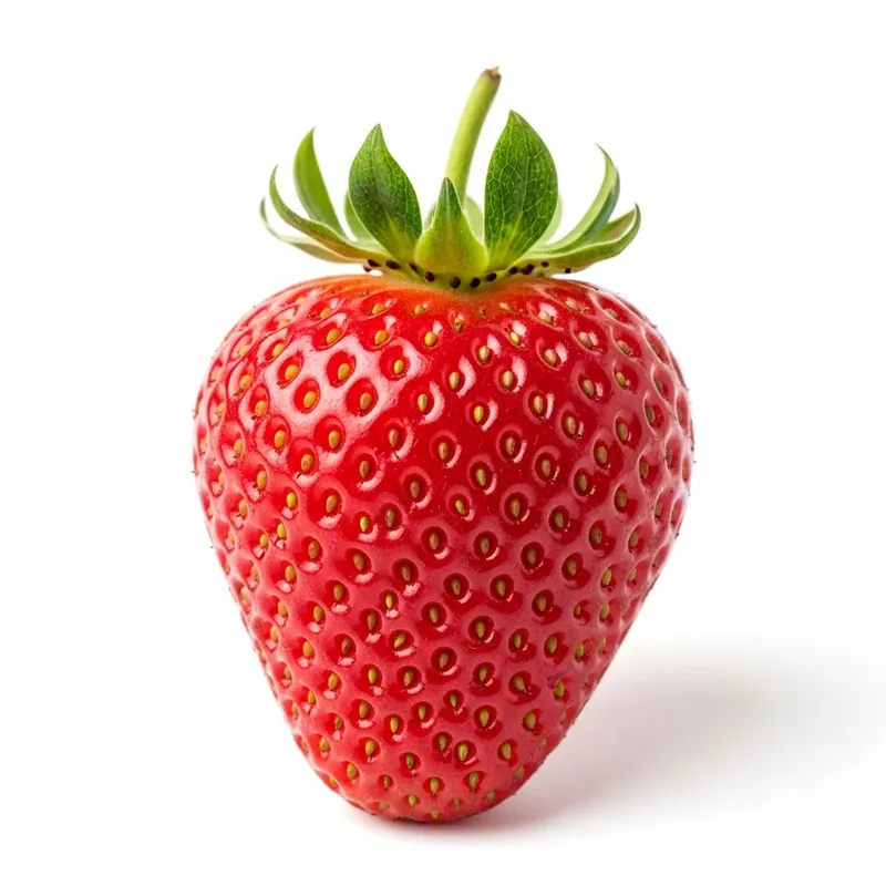 Fresh Strawberry on White Background