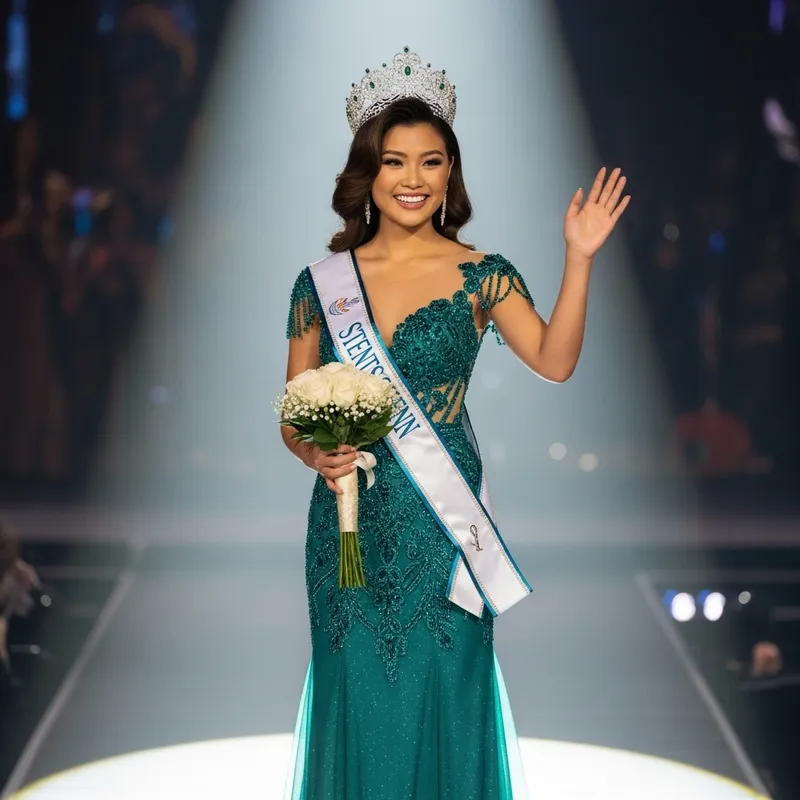 Stunning Manushi Chillar in Teal Gown with Beaded Detailing