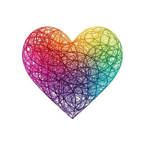 Diverse Spectrum of Love | Colorful Heart Illustration