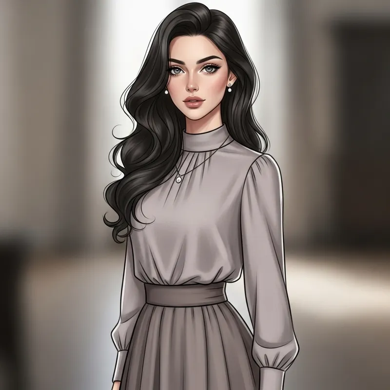 Beautiful Women Fashion Illustration