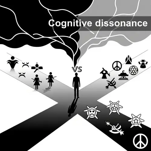 Cognitive Dissonance: Abstract Visual Representation in Black & White