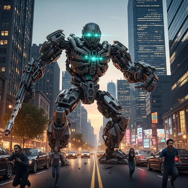 Microsoft Entra Bionicle Rampage in Cityscape Microsoft Entra Bionicle Rampage in Cityscape