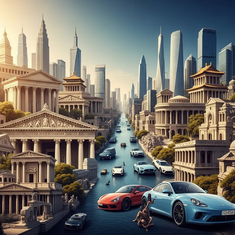 Cultural Exclusivity Meets Modernism: A Visual Clash