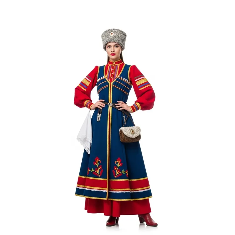 Beautiful Don Cossack Woman in Traditional Attire - Heritage Pride