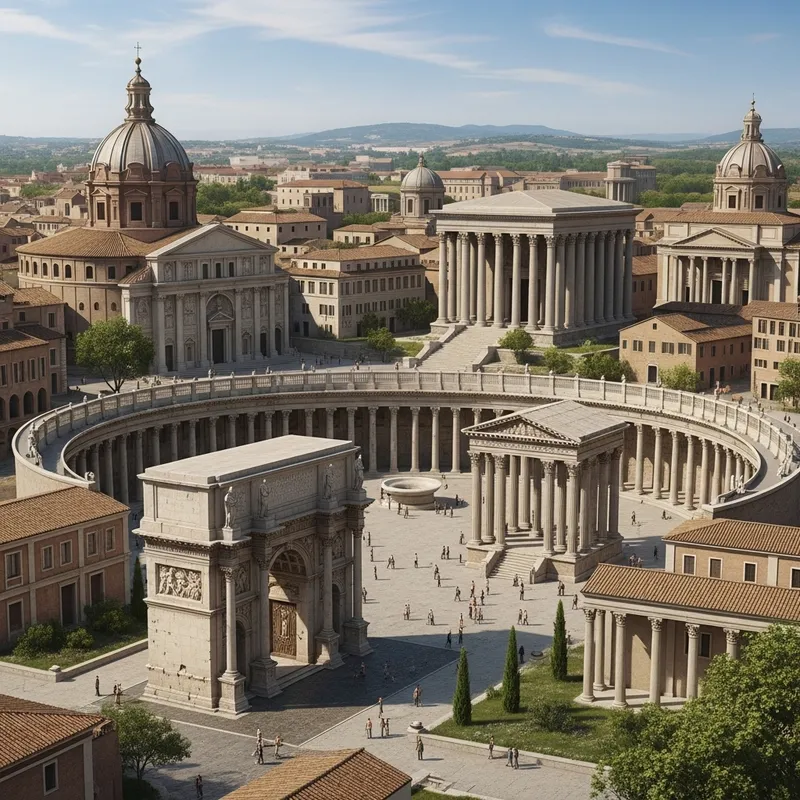 Urban Public Structures in Rome: Basilicas, Forums, Temples, Theatres