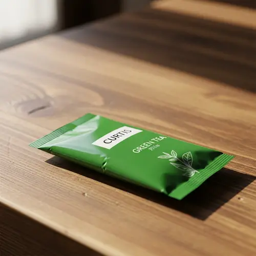 Curtis Green Tea on Rustic Wood Table