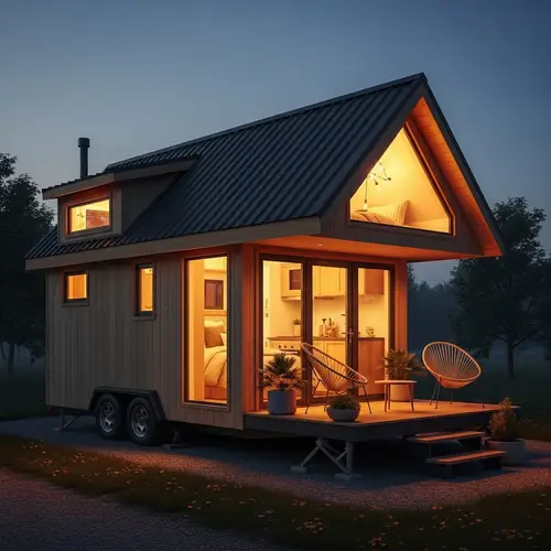 Futuristic Tiny House: Cozy Warmth in Innovative Harmony