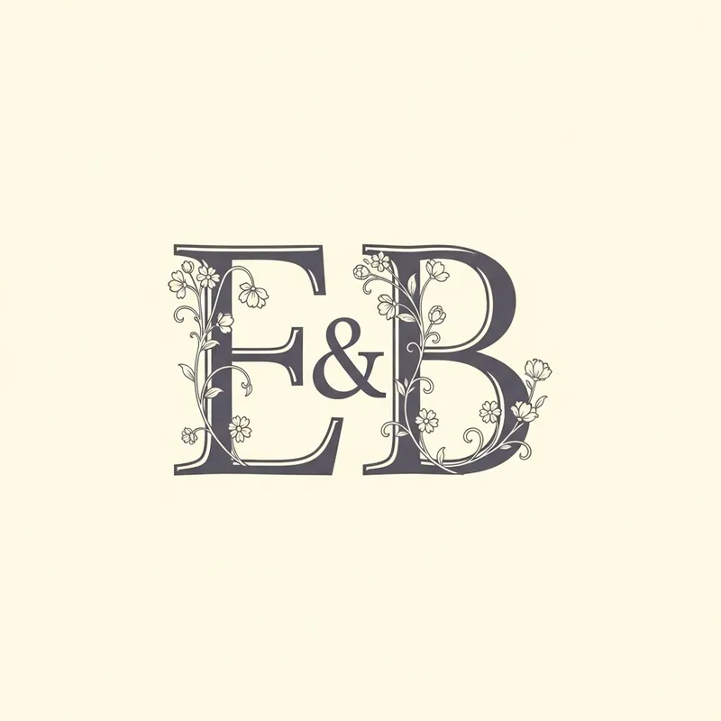 Elegant E B Monogram Design Ideas