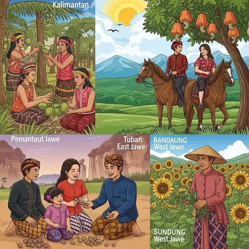 Diverse Indonesian Culture Depicted in Rich Imagery