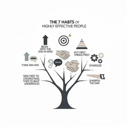 7 Habits of Highly Effective People: Modern & Minimalist Artwork