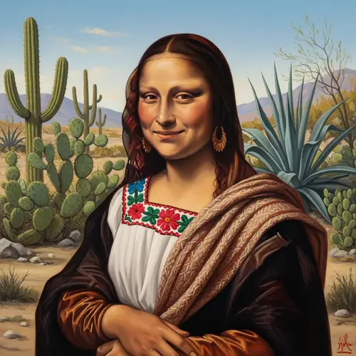 Mexican Inspired Portrait with Traditional Attire | Oil Painting