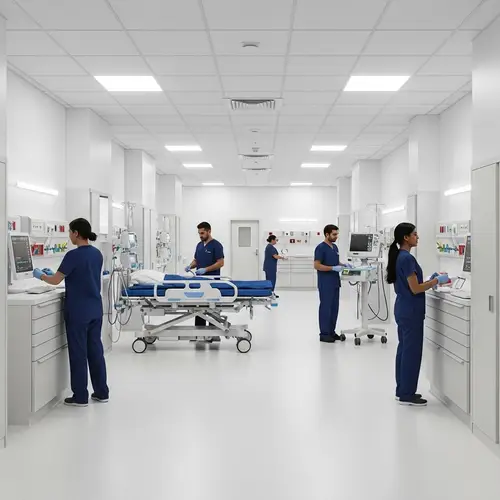 Minimalist Hospital Environment | Organized & Efficient Design