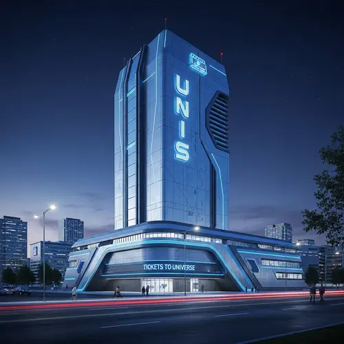 Futuristic UNIS Building: Gateway to Universe Tickets