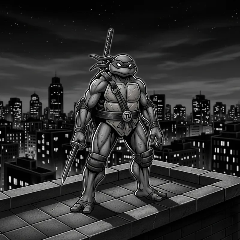Ninja Turtle Tattoo Design | Urban Night Cityscape Ninja Turtle Tattoo Design | Urban Night Cityscape