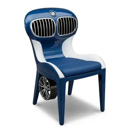 BMW-Inspired Chair: Luxury Design with Sleek Lines & Glossy Finishes