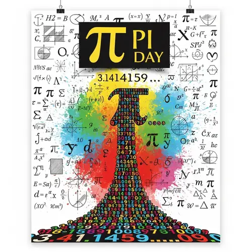 Celebrate Pi Day with Infinite Mathematical Discoveries Poster