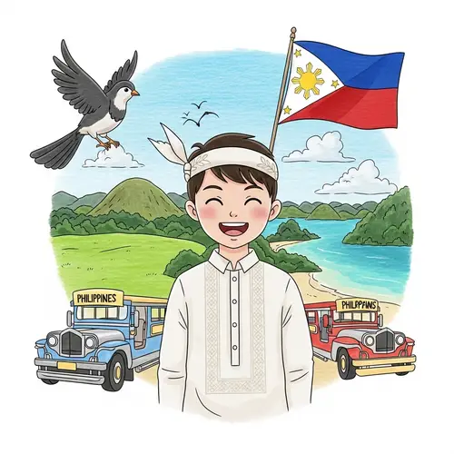 Proud Filipino: A Heartwarming Drawing of National Pride