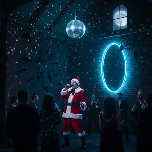 Unique Vampire Santa Claus Karaoke Party in Grand Castle