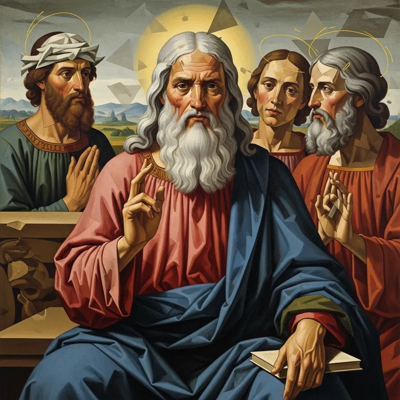 Salvator Mundi in Cubism: A Modern Interpretation