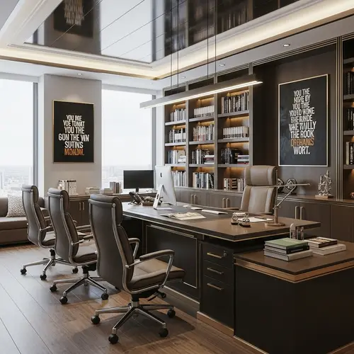 Executive's Expansive Office: Professional and Inspiring Workplace Design