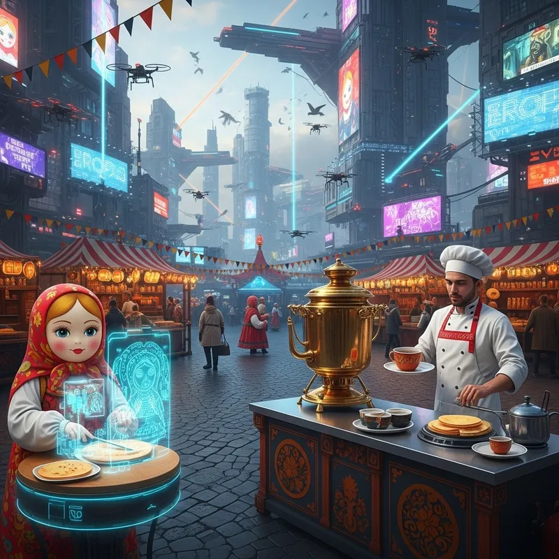 Cyber Maslenitsa: Fusion of Russian Tradition and Cyber Aesthetics Cyber Maslenitsa: Fusion of Russian Tradition and Cyber Aesthetics