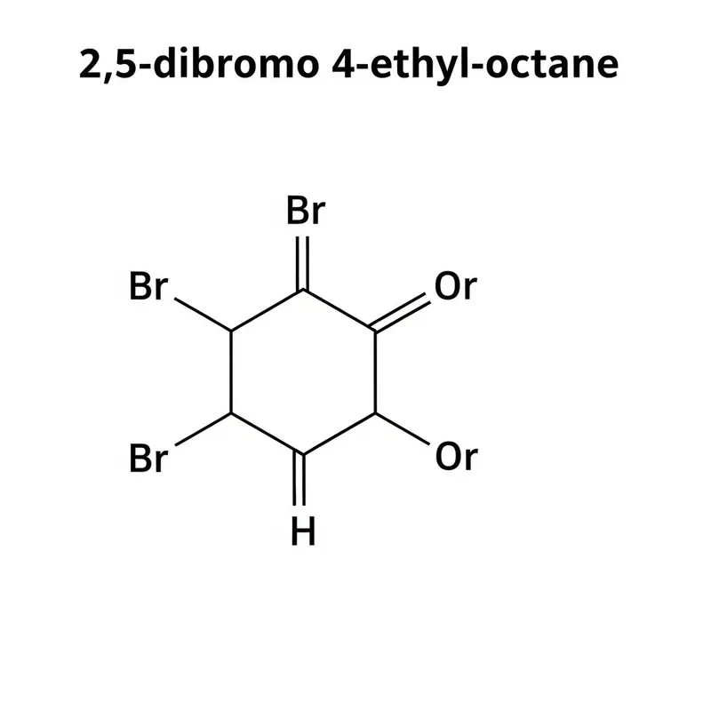 Visual Guide to Molecular Structure of 2,5-Dibromo-4-Ethyl-Octane Visual Guide to Molecular Structure of 2,5-Dibromo-4-Ethyl-Octane