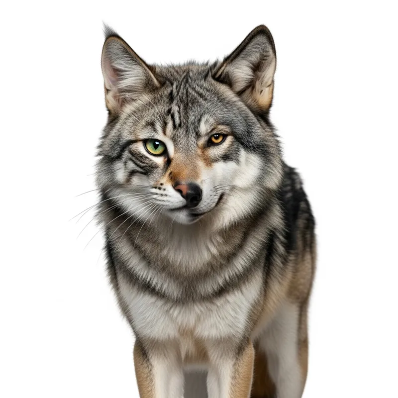Cat-Wolf Hybrid Creature Design | Intertwining Feline and Lupine Traits