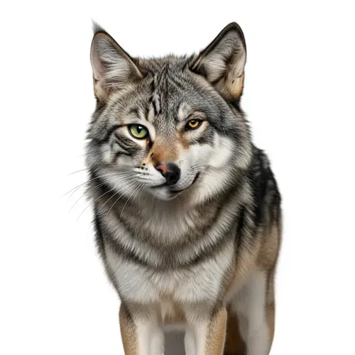Cat Wolf Hybrid Creature Design | Unique Feline-Wolf Mix