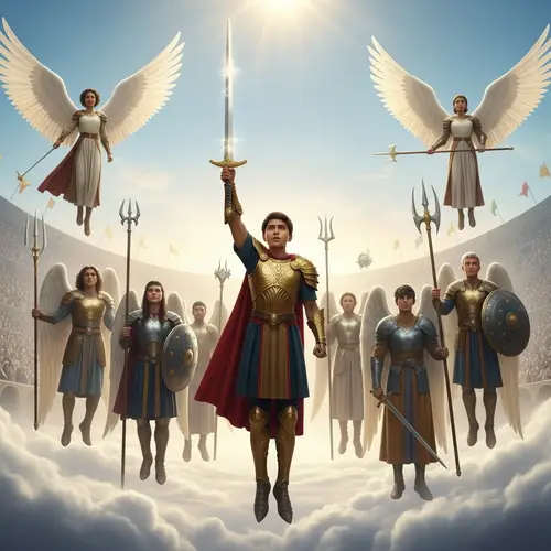 Celestial Battle: Miguel and Angel Companions Ready for Struggle